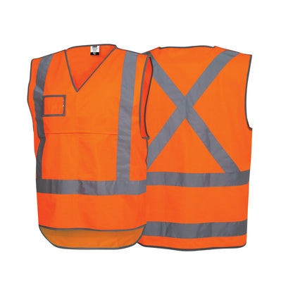 Force360 - Orange Day & Night X-Back Safety Vest (1 Unit) - CWRX194