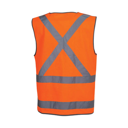 Force360 - Orange Day & Night X-Back Safety Vest (1 Unit) - CWRX194