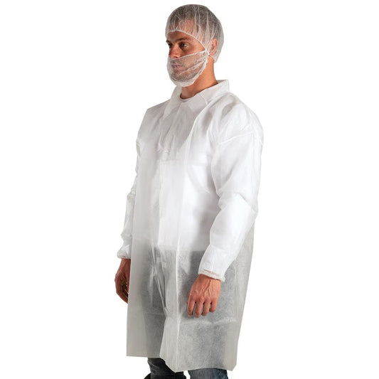 Force 360 - SPP White Laboratory Coat (50 Units) - CWRX706