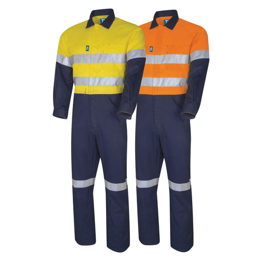 TRu Workwear - Lightweight Cotton Coverall w/Reflective Tape - DC2120T1
