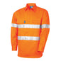 TRu Workwear - Regular Weight Cotton Hi-Vis Closed Front Shirt with Reflective Tape - DS1114T1