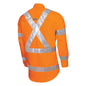 TRu Workwear - Lightweight NSW Rail Vented L/S Hi-Vis Drill Shirt w/Perforated Reflective Tape - DS1166T5