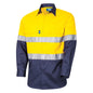 TRu Workwear - Regular Weight L/S Cotton Hi-Vis Shirt w/Reflective Tape - DS2112T1