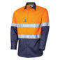 TRu Workwear - Regular Weight L/S Cotton Hi-Vis Shirt w/Reflective Tape - DS2112T1