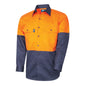 TRu Workwear - Regular Weight L/S Cotton Hi-Vis Shirt - DS2112