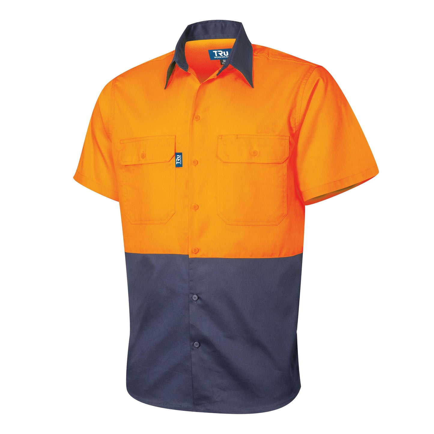 TRu Workwear -Lightweight Vented S/S Hi-Vis Drill Shirt - DS2165