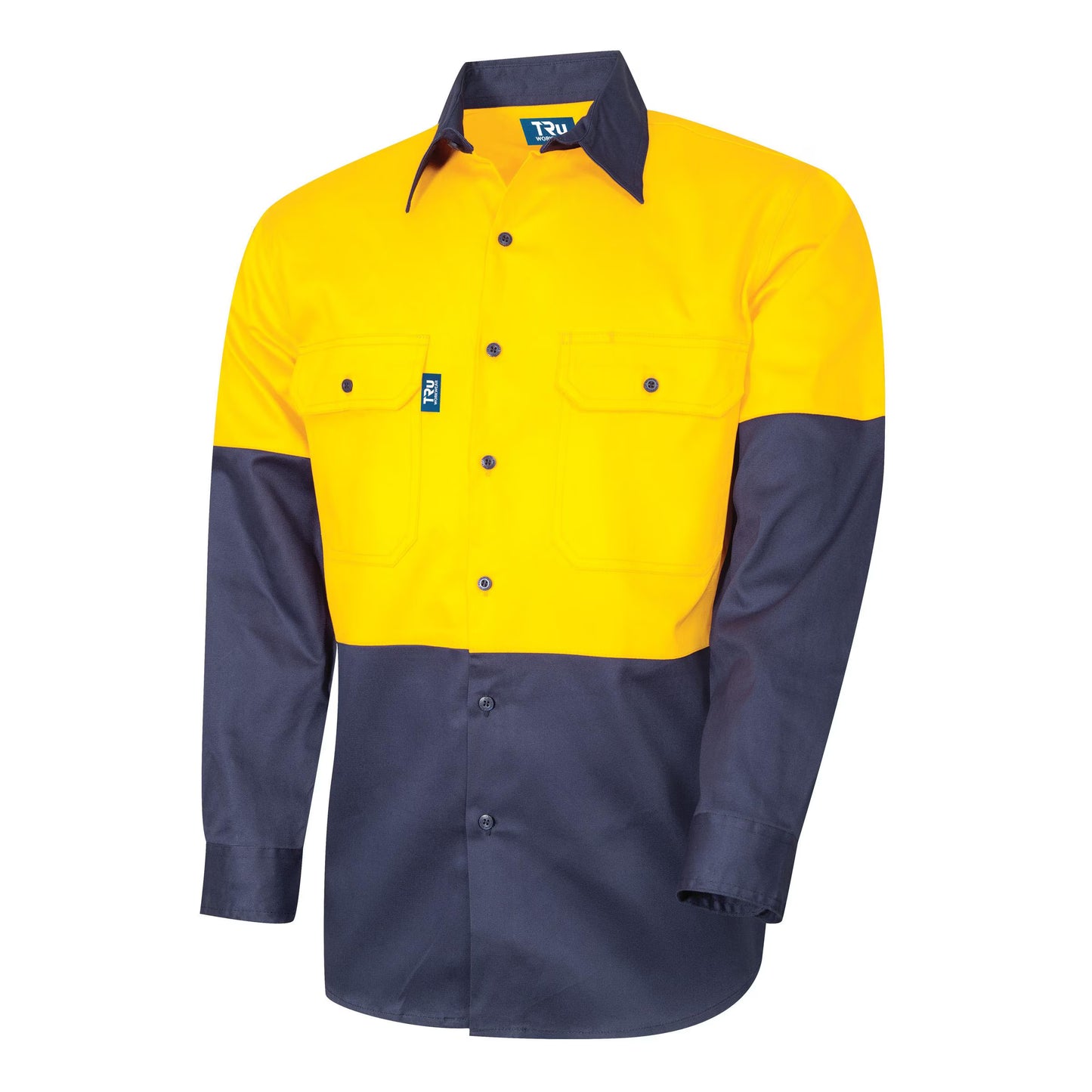 TRu Workwear - Lightweight Vented L/S Hi-Vis Drill Shirt - DS2166