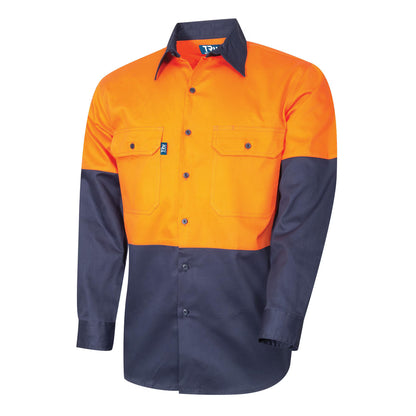 TRu Workwear - Lightweight Vented L/S Hi-Vis Drill Shirt - DS2166