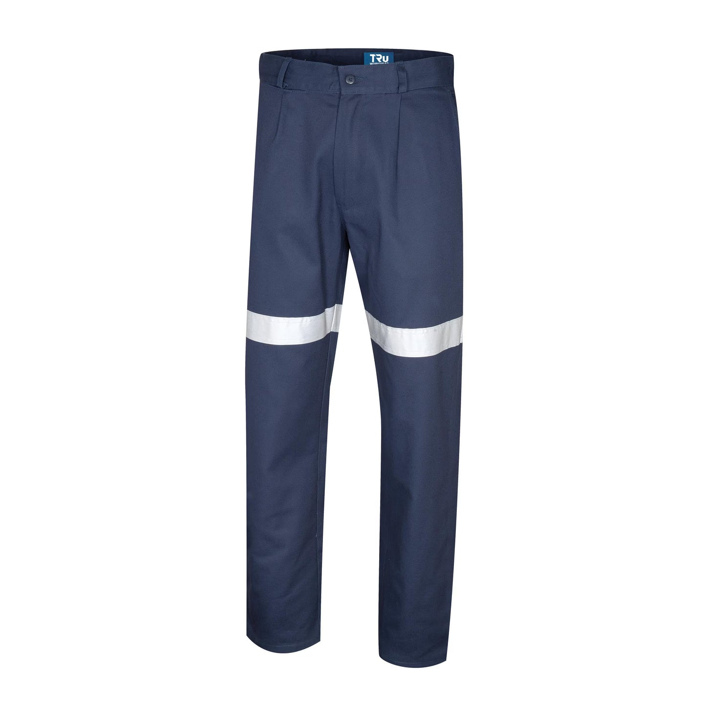 TRu Workwear - Lightweight Cotton Trousers w/Reflective Tape - DT1138T