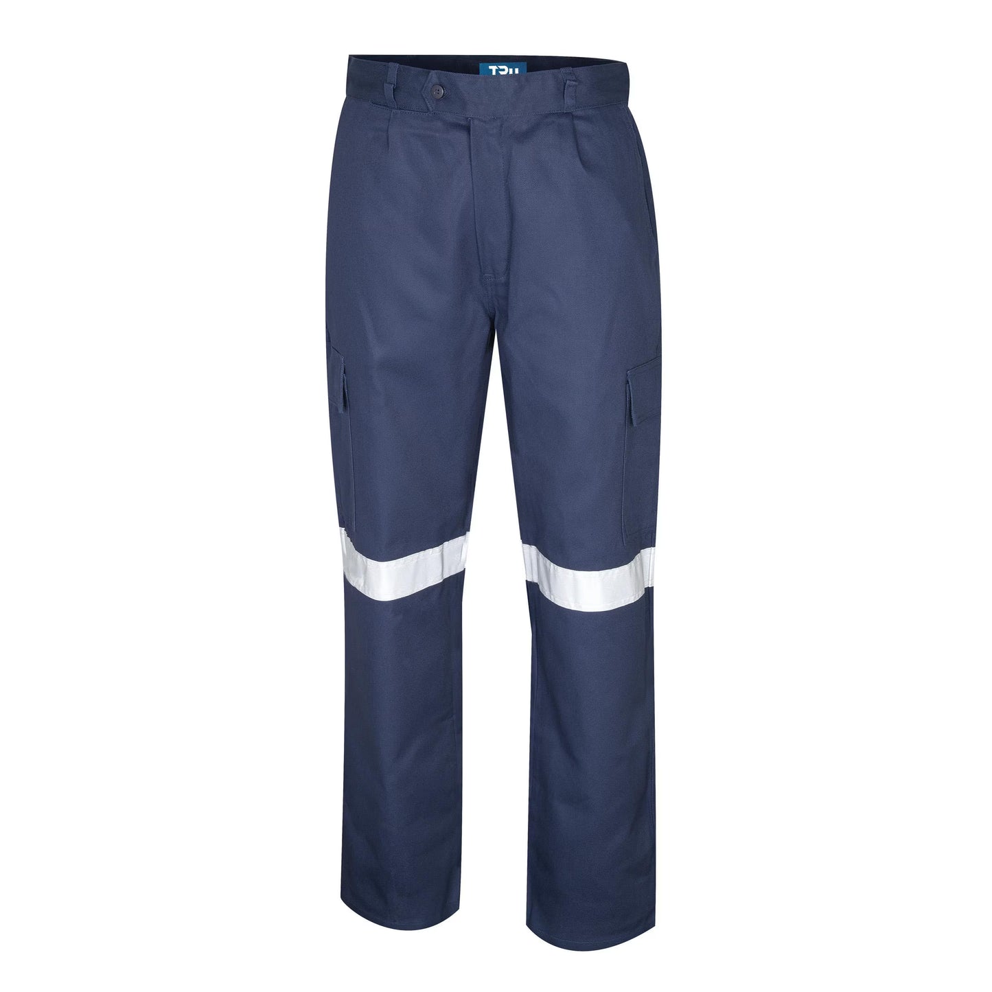 TRu Workwear - Heavyweight Cotton Cargo TRousers w/Reflective Tape  - DT1142T