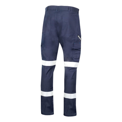TRu Workwear - Midweight Cotton Stretch Cargo Trousers w/Biomotion Reflective Tape - DT1170T2