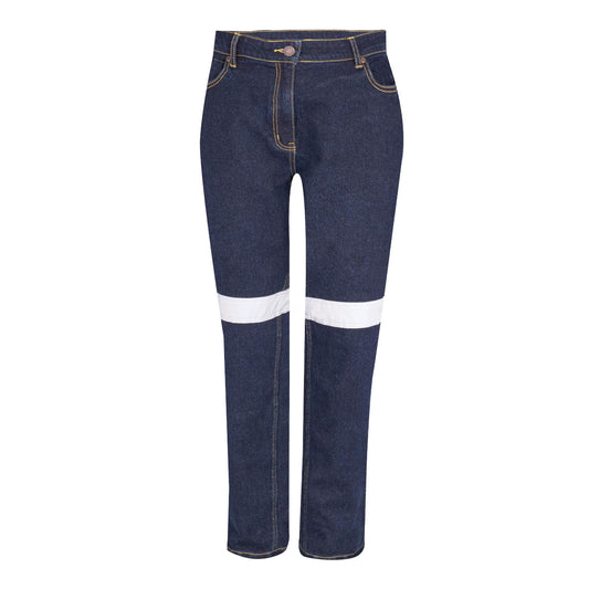 TRu Workwear - Women's Stretch Denim Jeans w/Reflective Tape - DTW1156T