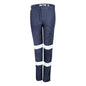 TRu Workwear - Womens Midweight Cotton Stretch Cargo Trousers w/Biomotion Reflective Tape - DTW1170T2