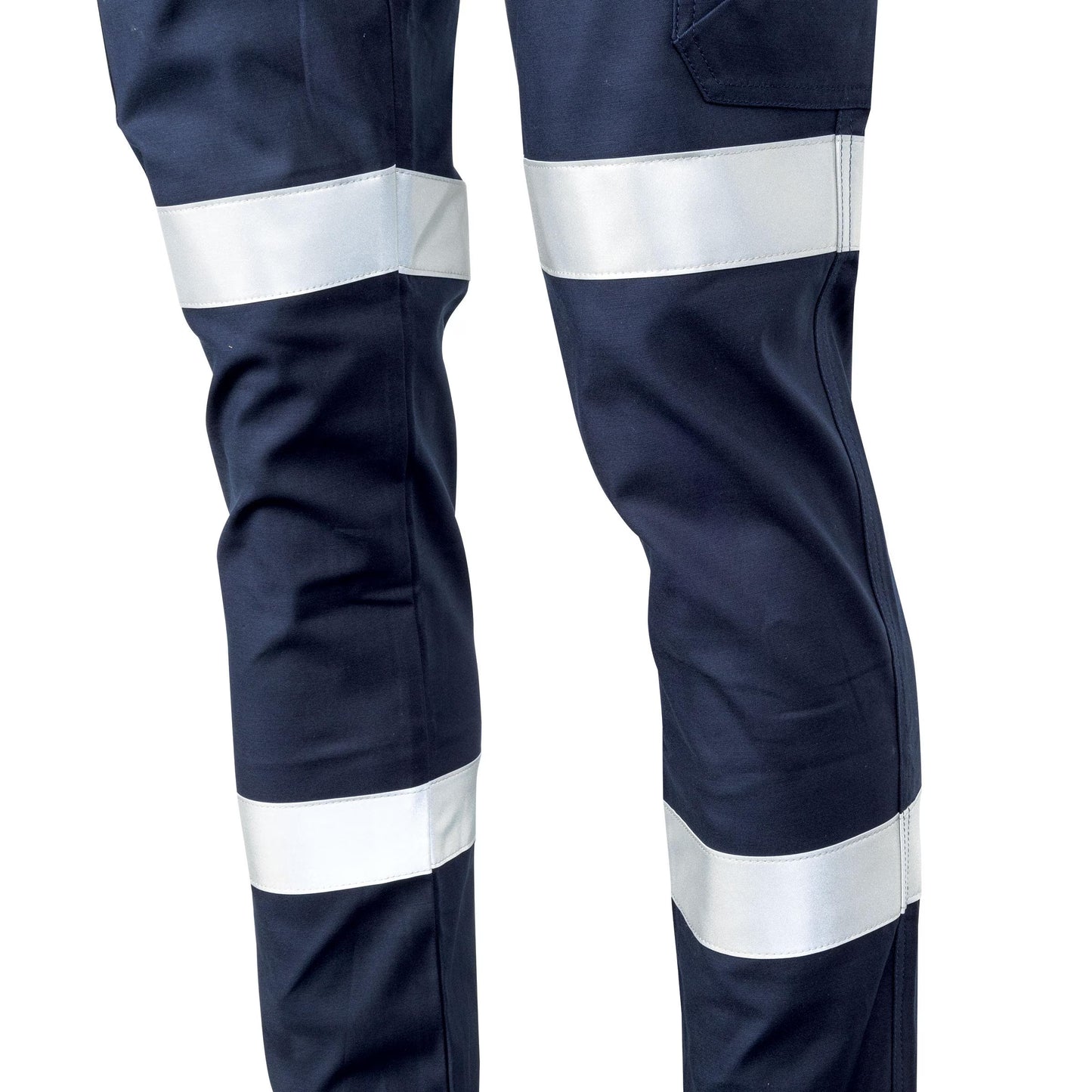 TRu Workwear - Womens Midweight Cotton Stretch Cargo Trousers w/Biomotion Reflective Tape - DTW1170T2