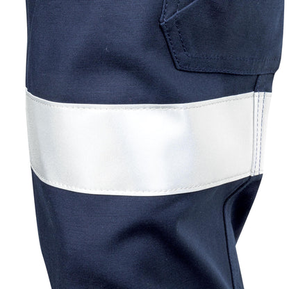 TRu Workwear - Womens Midweight Cotton Stretch Cargo Trousers w/Biomotion Reflective Tape - DTW1170T2
