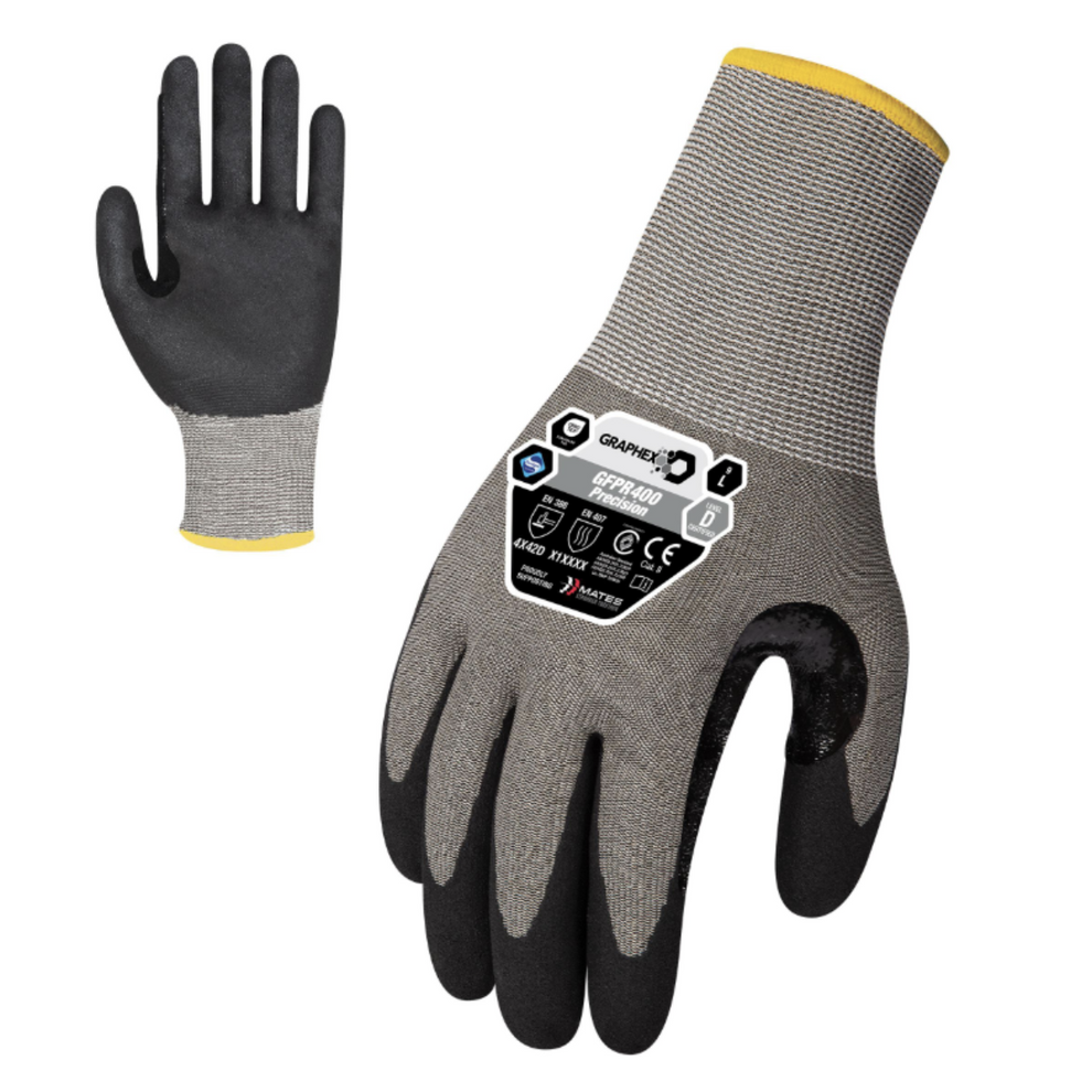 Graphex® - Graphex Precision Gloves Cut Level D (12 Pairs) - GFPR400 ...