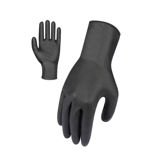Force 360 -SafeTouch Disposable Nitrile - Industrial - Black (100 Pair) - GWORX005