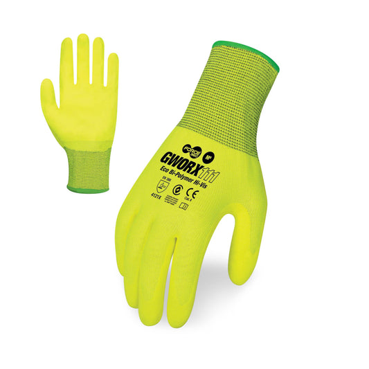 Force 360 - Eco  Bi-Polymer Hi-Vis Glove (12 Pairs) - GWORX111
