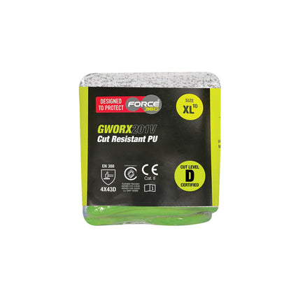 Force 360 - Cut Resistant PU - Vend-Ready Packaging (12 Pairs) - GWORX201V