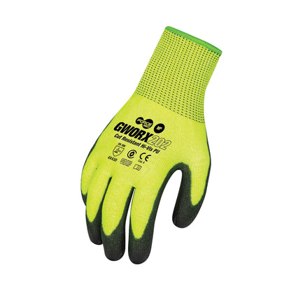 Force 360 - Cut Resistant PU Hi-Vis (12 Pairs) - GWORX202