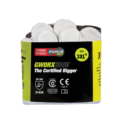 Force 360 - The Certified Rigger Vend Ready Glove (12 Pair) - GWORX600V