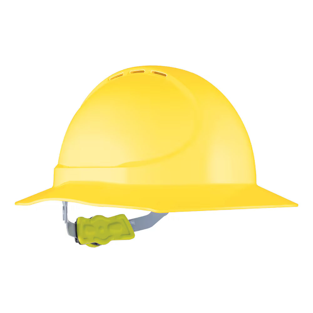 Force 360 - GT11 Type 1 ABS Vented Broad Brim Hard Hat w/Ratchet Harness (10 Pack) - HPFPRGT11
