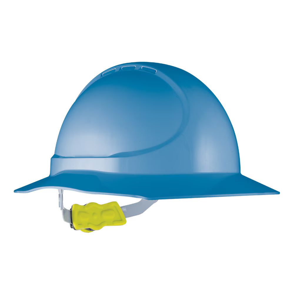 Force 360 - GT12 Type 1 ABS NON-Vented Broad Brim Hard Hat w/Ratchet Harness (10 Pack) - HPFPRGT12