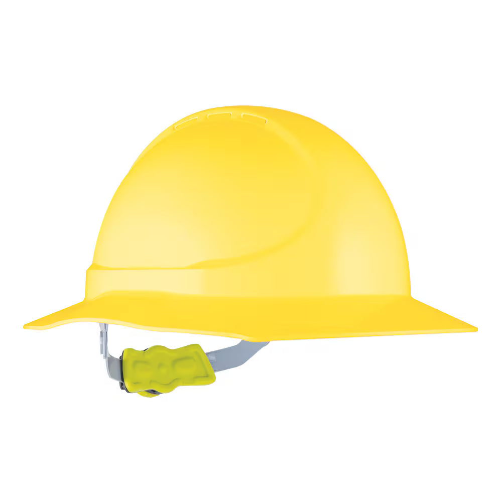 Force 360 - GT12 Type 1 ABS NON-Vented Broad Brim Hard Hat w/Ratchet Harness (10 Pack) - HPFPRGT12