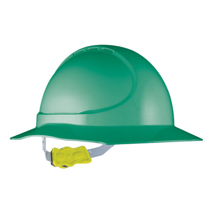 Force 360 - GT12 Type 1 ABS NON-Vented Broad Brim Hard Hat w/Ratchet Harness (10 Pack) - HPFPRGT12