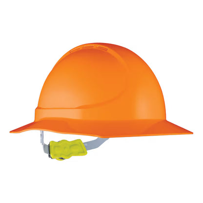 Force 360 - GT12 Type 1 ABS NON-Vented Broad Brim Hard Hat w/Ratchet Harness (10 Pack) - HPFPRGT12