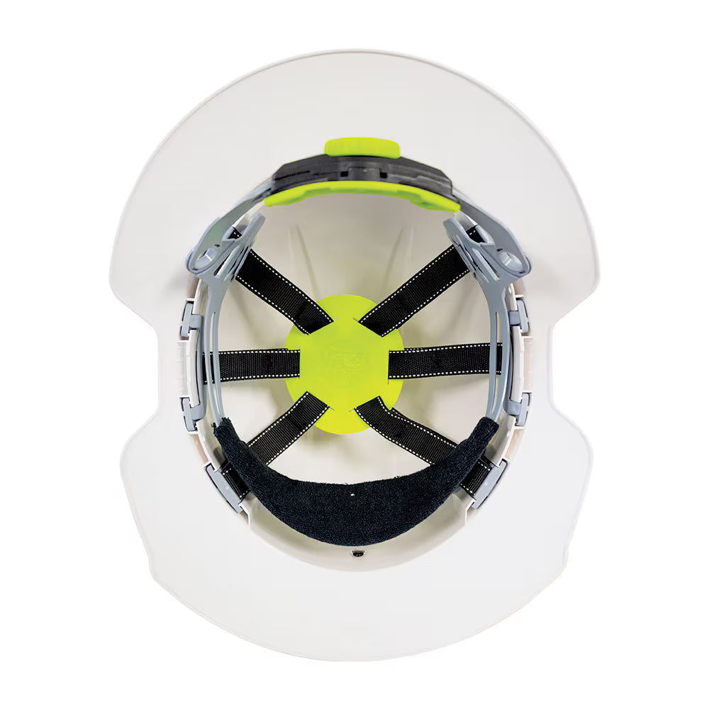 Force 360 - GT13 Type 1 ABS Vented Earmuff Suitable Broad Brim Hard Hat w/Ratchet Harness (10 Pack) - HPFPRGT13