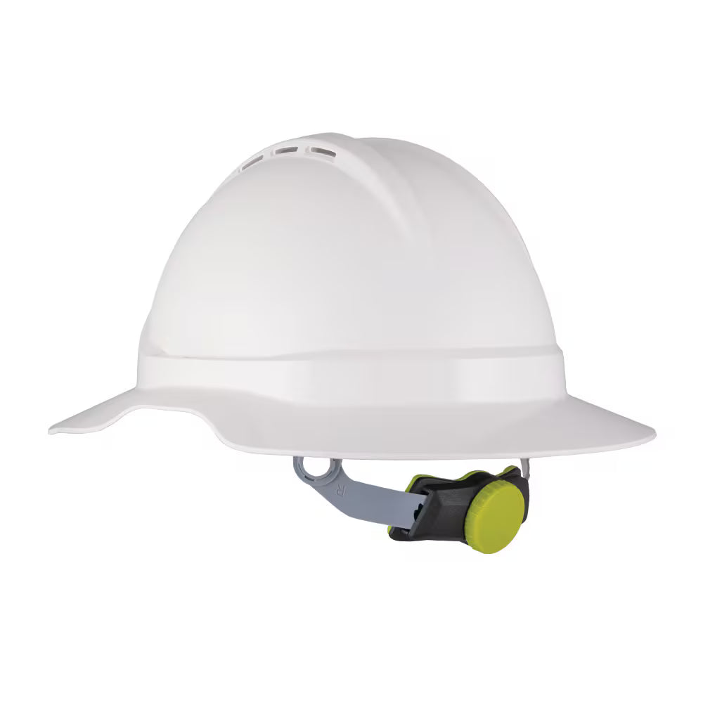 Force 360 - GT13 Type 1 ABS Vented Earmuff Suitable Broad Brim Hard Hat w/Ratchet Harness (10 Pack) - HPFPRGT13