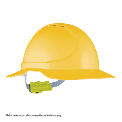 Force 360 - GT13 Type 1 ABS Vented Earmuff Suitable Broad Brim Hard Hat w/Ratchet Harness (10 Pack) - HPFPRGT13