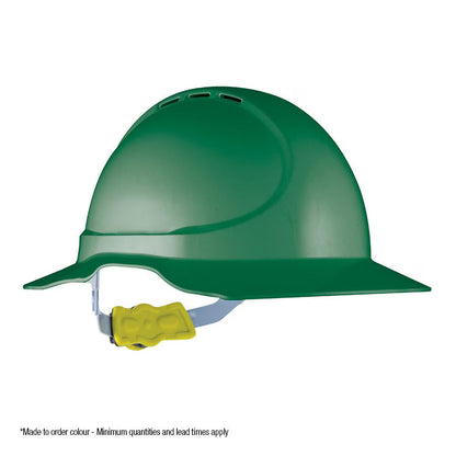 Force 360 - GT13 Type 1 ABS Vented Earmuff Suitable Broad Brim Hard Hat w/Ratchet Harness (10 Pack) - HPFPRGT13