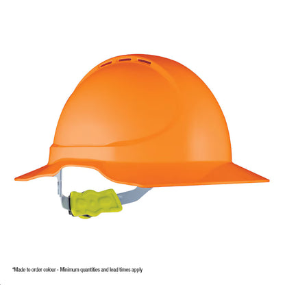 Force 360 - GT13 Type 1 ABS Vented Earmuff Suitable Broad Brim Hard Hat w/Ratchet Harness (10 Pack) - HPFPRGT13