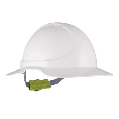 Force 360 - GT14 Type 1 ABS NON-Vented Earmuff Suitable Broad Brim Hard Hat w/Ratchet Harness (10 Pack) - HPFPRGT14