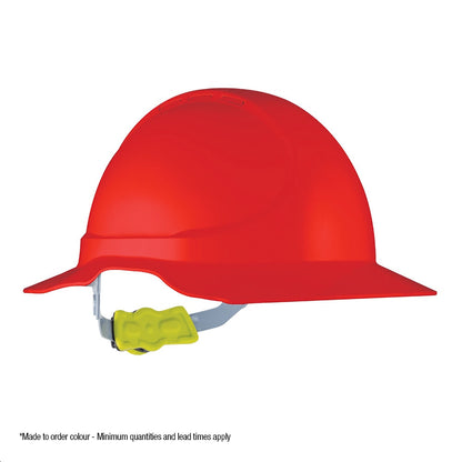 Force 360 - GT14 Type 1 ABS NON-Vented Earmuff Suitable Broad Brim Hard Hat w/Ratchet Harness (10 Pack) - HPFPRGT14