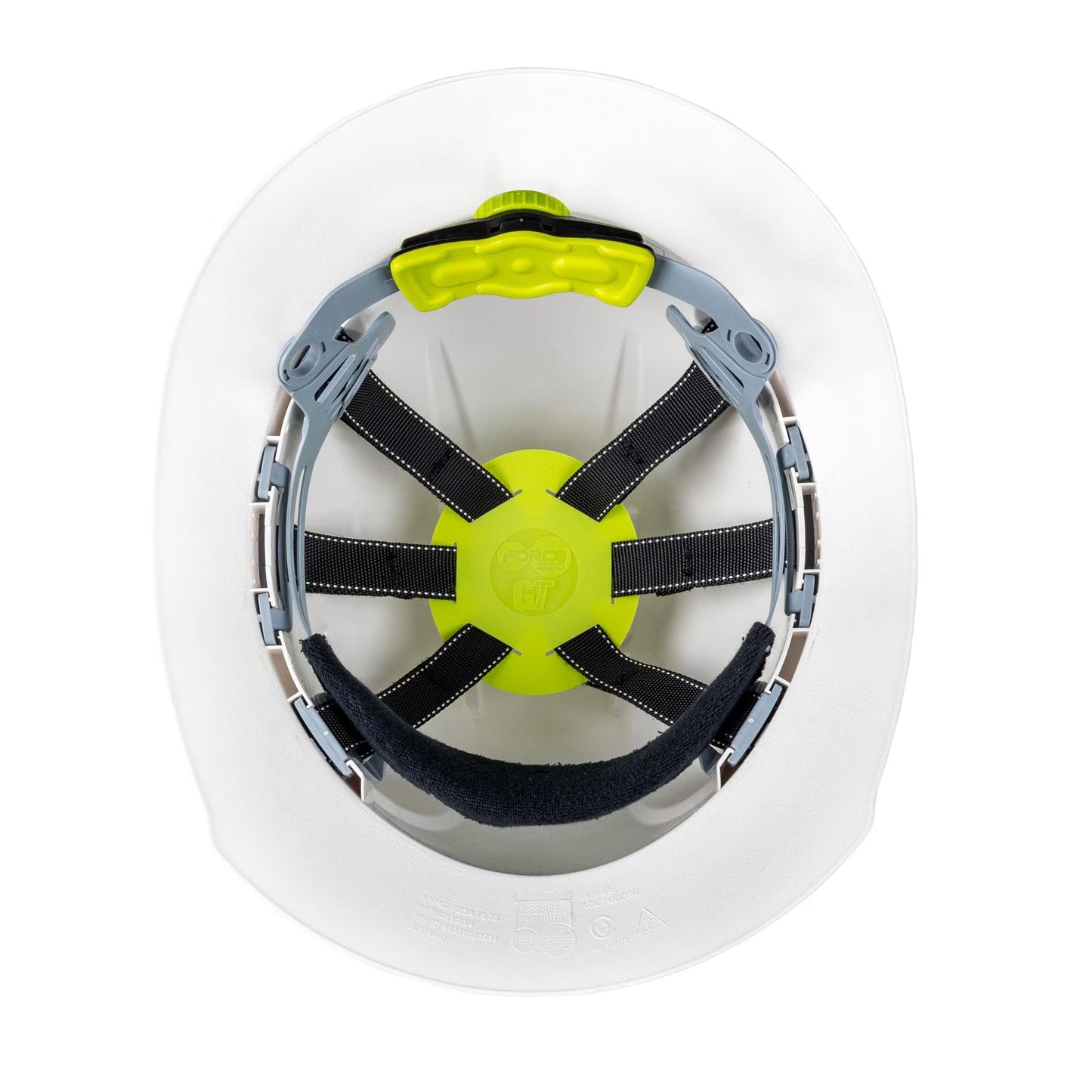 Force 360 - GT16 Type 1 NON-Vented Broad Brim Miners Hard Hat w/Ratchet Harness (10 Pack) - HPFPRGT16