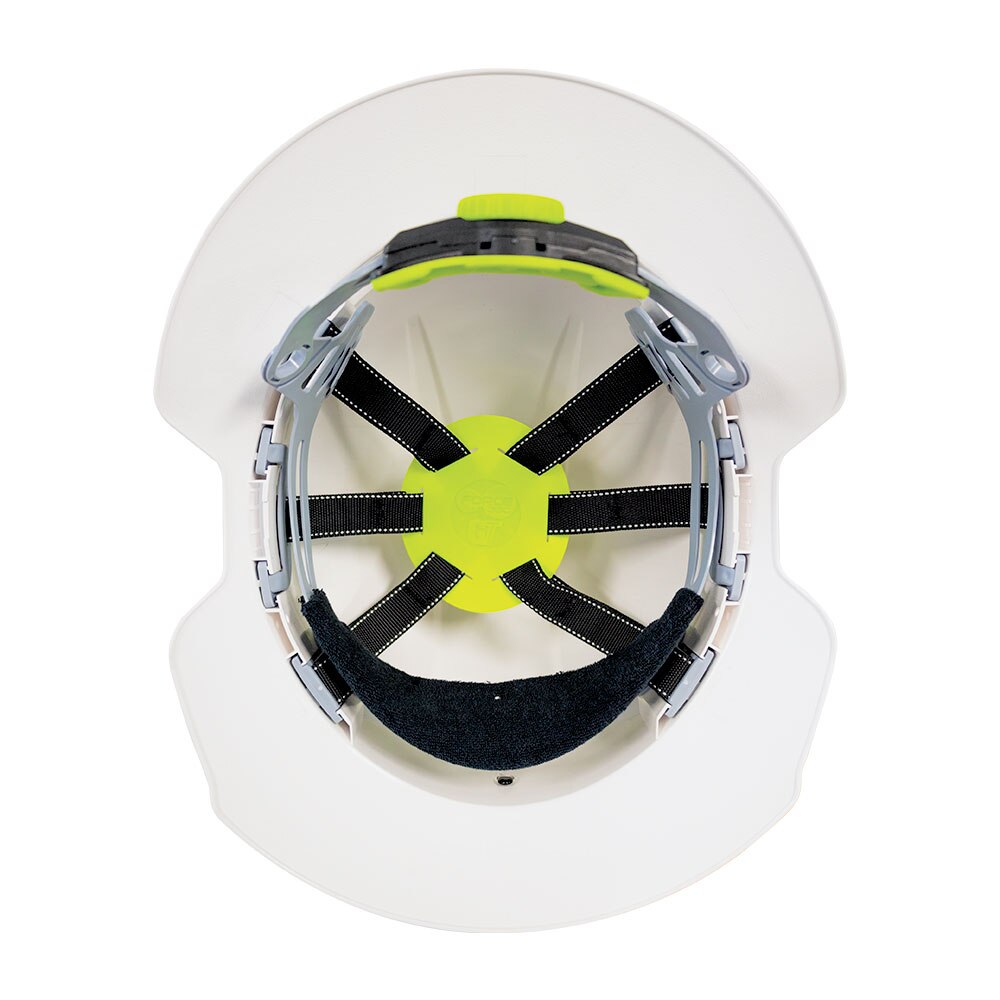 Force 360 - GT17 Type 1 Vented Broad Brim Earmuff Suitable Miners Hard Hat w/Ratchet Harness (10 Pack) - HPFPRGT17