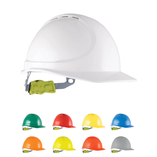 Force 360 -  GTE1 Essential Type 1 ABS Vented Hard Hat w/Ratchet Harness(20 Pack) - HPFPRGTE01