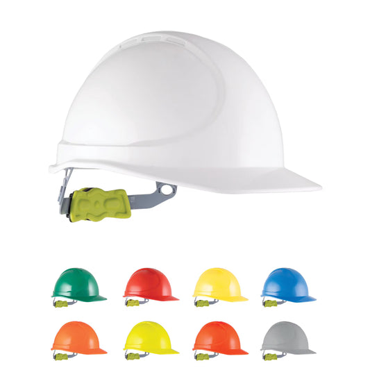 Force 360 - GTE3 Essential 1 ABS Vented Hard Hat w/Slide Lock Harness (20 Pack) - HPFPRGTE03