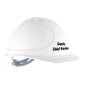 Force 360 - GTE3 Deputy Chief Warden Essential Type 1 ABS Vented Hard Hat W/Slide Lock Harness - HPFPRGTE03DW