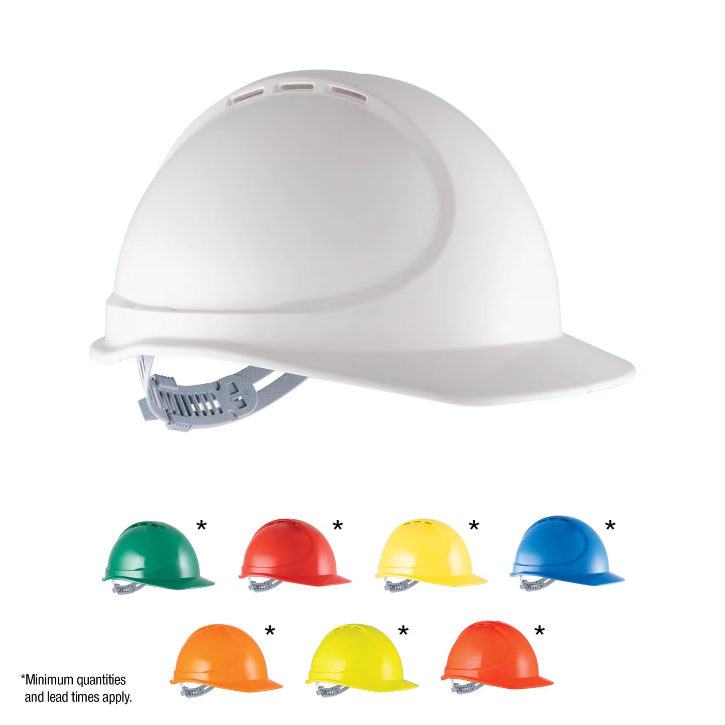 Force 360 - GTE5 Essential 1 ABS Vented Hard Hat w/Poly Cradle Harness (20 Pack) - HPFPRGTE05