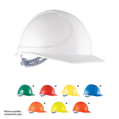 Force 360 - GTE6 Essential 1 ABS NON-Vented Hard Hat w/Poly Cradle Harness (20 Pack) - HPFPRGTE06