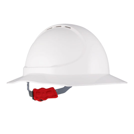Force 360 - The Mate Essential Type 1 ABS NON-Vented Broad Brim Hard Hat w/Ratchet Harness (1 Unit) - HPMIC011