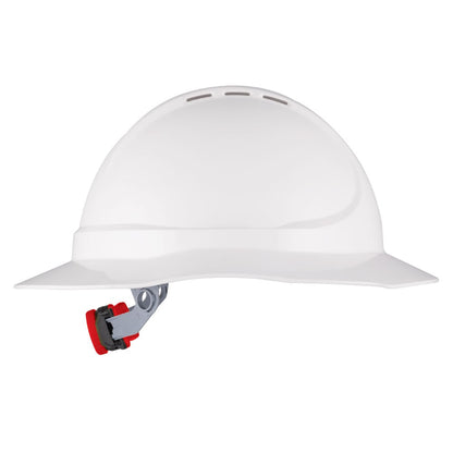 Force 360 - The Mate Essential Type 1 ABS NON-Vented Broad Brim Hard Hat w/Ratchet Harness (1 Unit) - HPMIC011