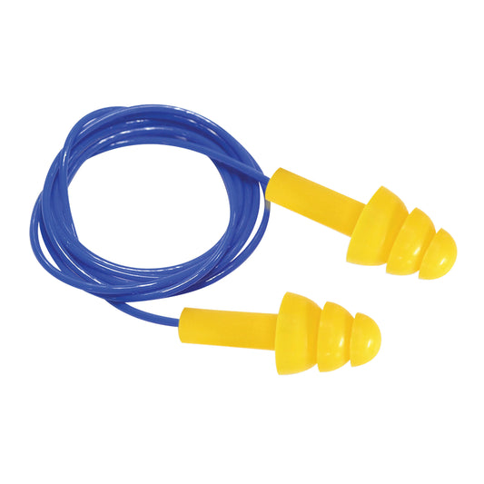 Force 360 - Silicone Corded Reusable Earplug Class 4, 24dB 100pr - HWRX991