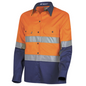 Tru Workwear - Women's Lightweight Hi-Vis Drill Shirt with Reflective Tape - CSW2000T3
