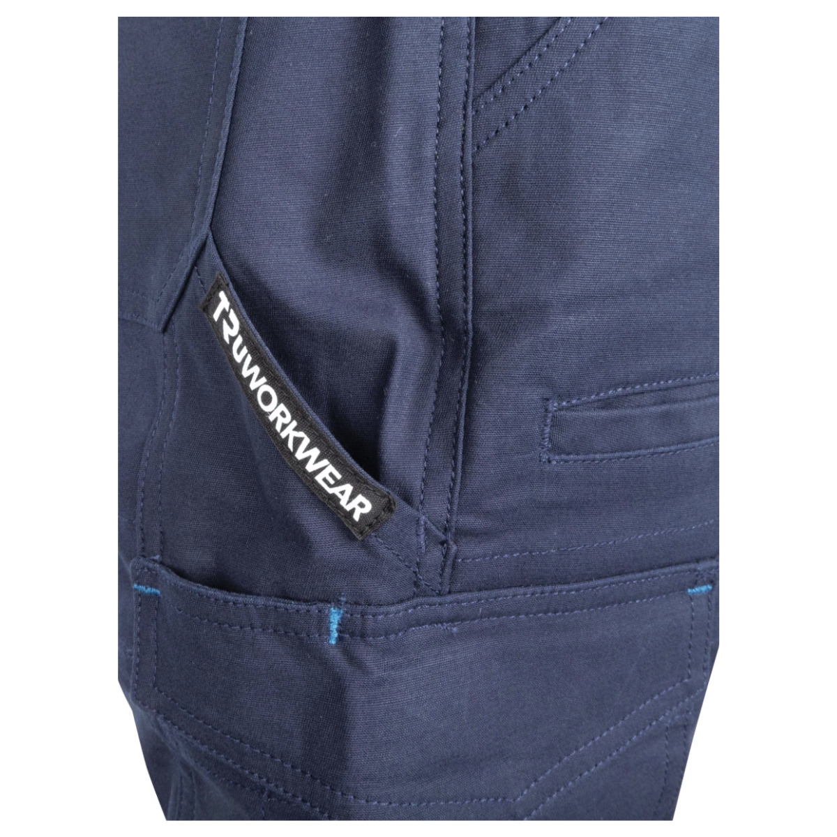 Midweight Cotton Stretch Cargo Trousers with Biomotion Reflective Tape - 240 GSM