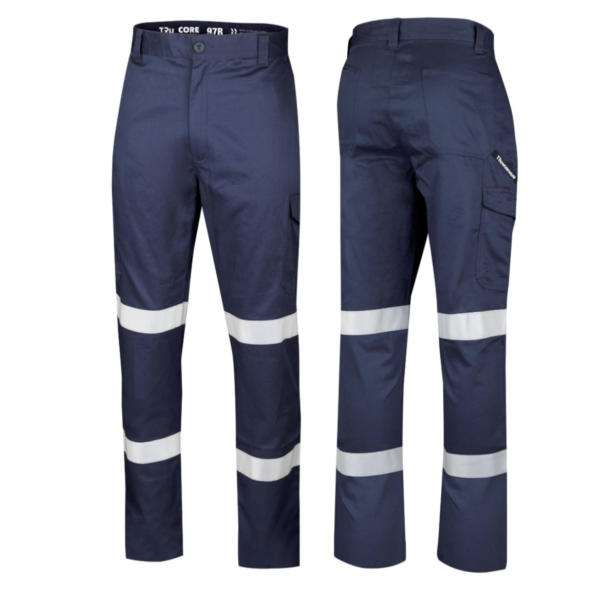 Midweight Drill Trousers with Biomotion Reflective Tape - 240 GSM
